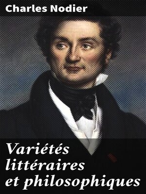 cover image of Variétés littéraires et philosophiques